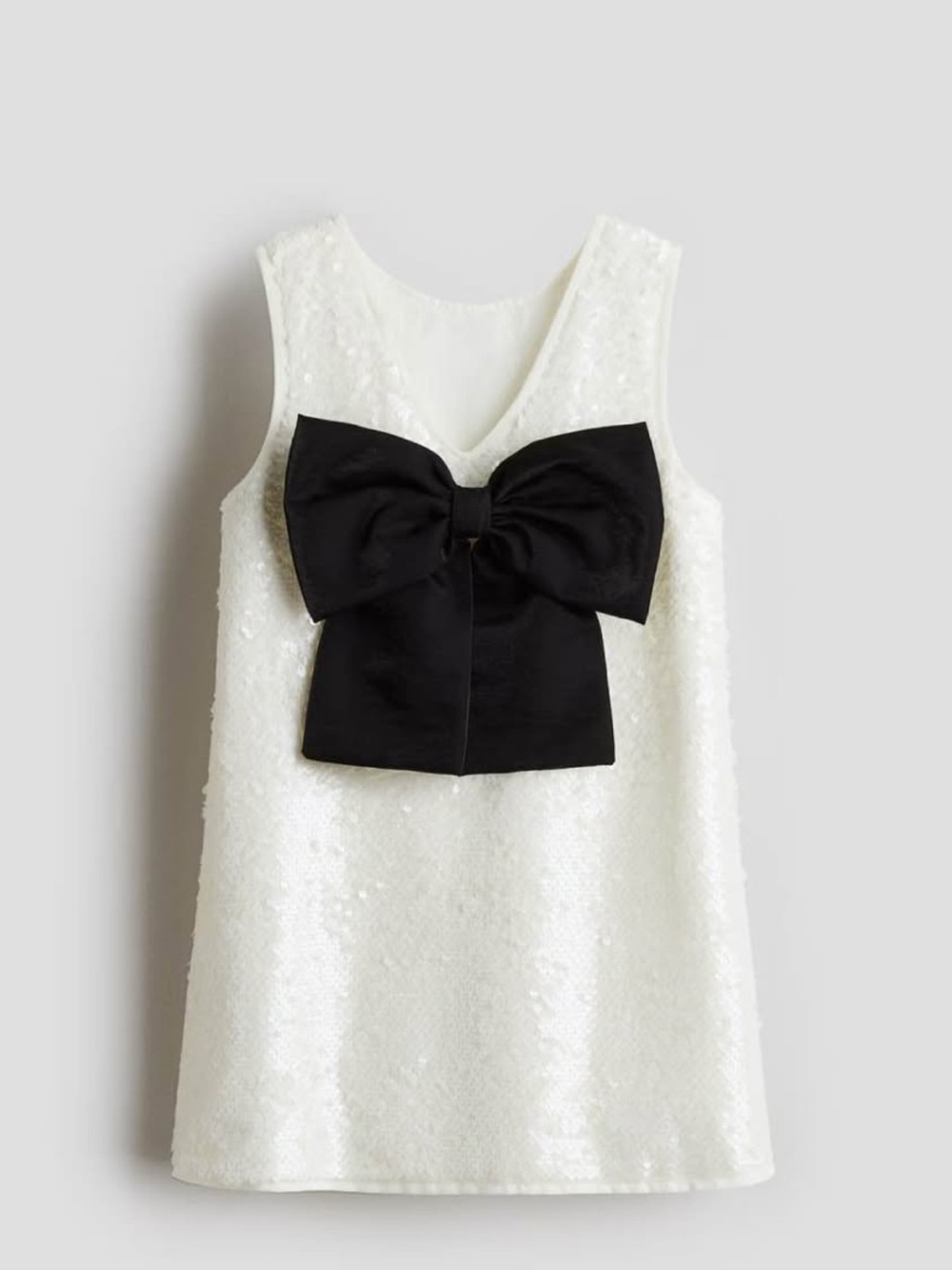 H&M 5t sequin dress with bow